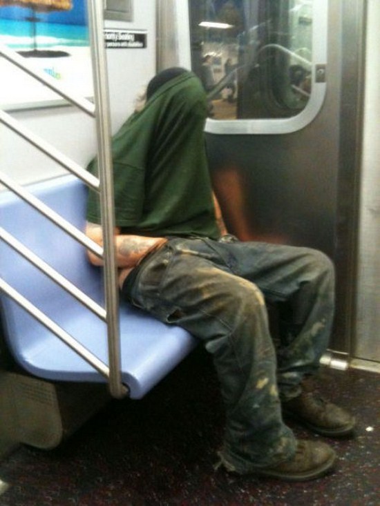 gay men masturbating in a subway