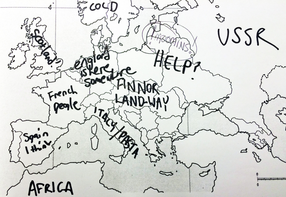 Americans Try To Label European Countries On a Map - FunCage