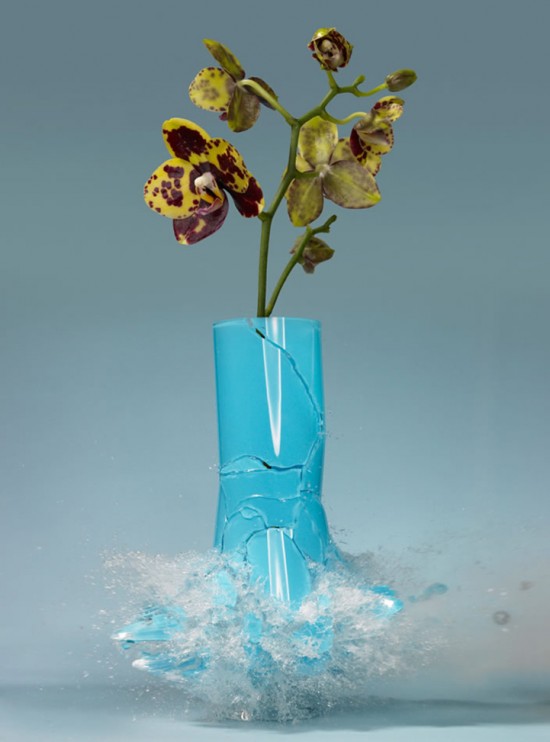 These High-Speed Photos Capture Delicate Flower Vases Shattering In Mid ...